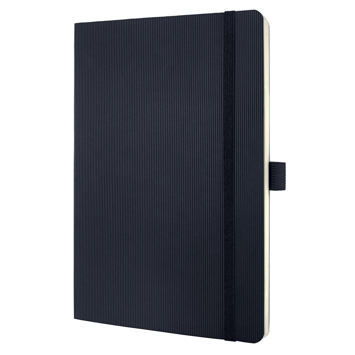 Quaderno Sigel - conceptum pure - a5 - nero - copertina morbida - 194 pagine - 80 grammi - pois - si-co309
