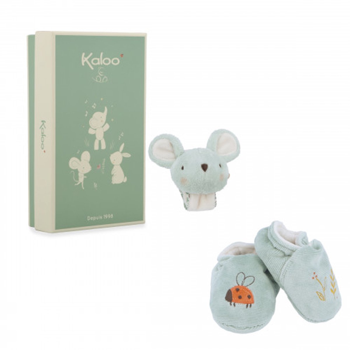 Kaloo - set regalo per bebè topolino - blu