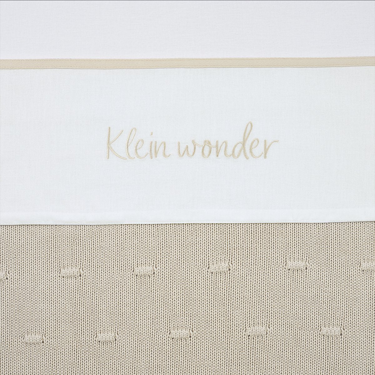 Meyco baby klein wonder wieglaken - soft sand - 75x100cm - 0.3 tog