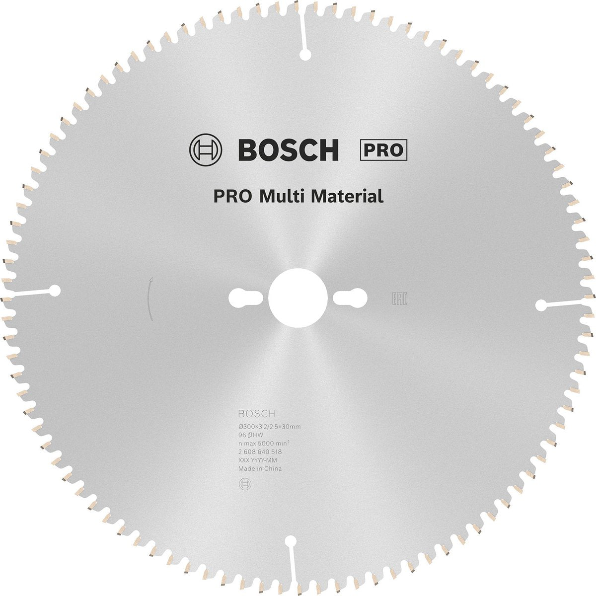 Bosch cirkzb multi k vt 300x30x3.2 96t tr-f