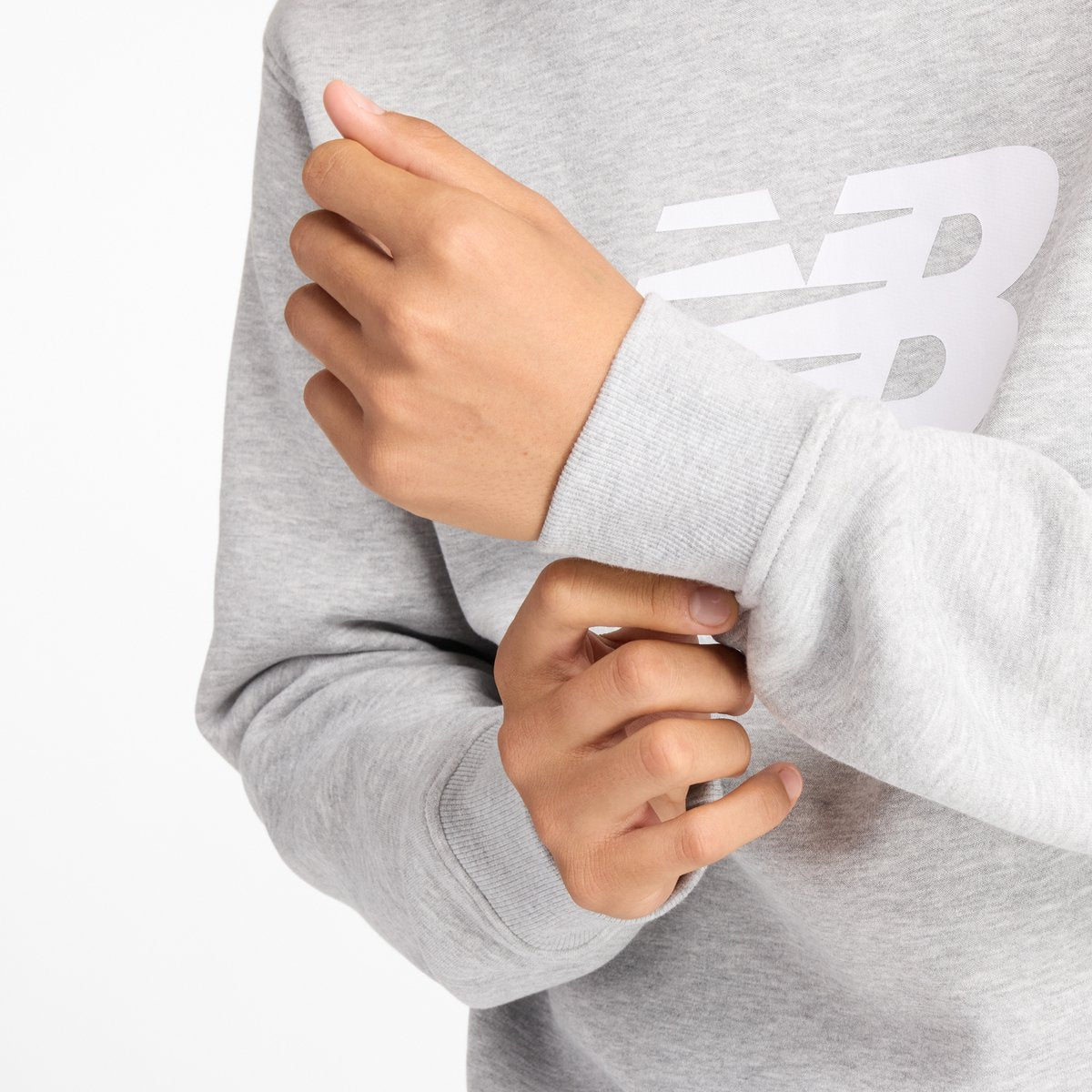 Jersey de hombre New Balance Sport Core Brushed Crew - Athletic Grey
