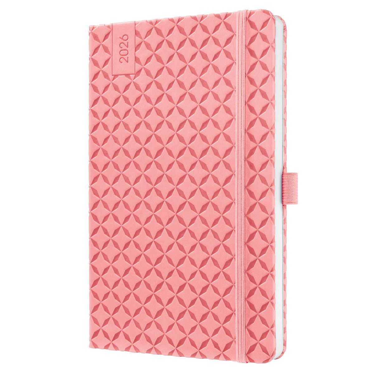 Sigel agenda semanal flair 2026 - tamaño A5 - rosa rosa - tapa dura - si-j6111