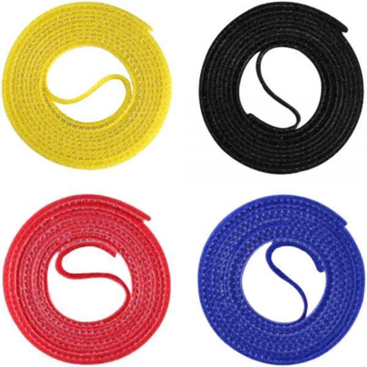 Etichetta il cavo ltc 1230 19 pollici velcro giallo, nero, rosso, blu