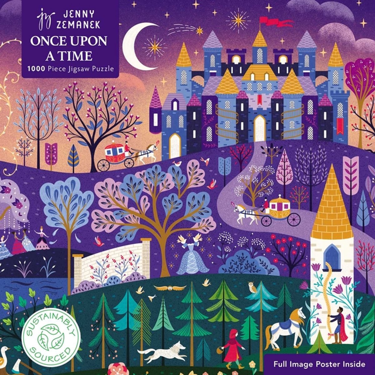 Adult sustainable jigsaw puzzle jenny zemanek: once upon a time