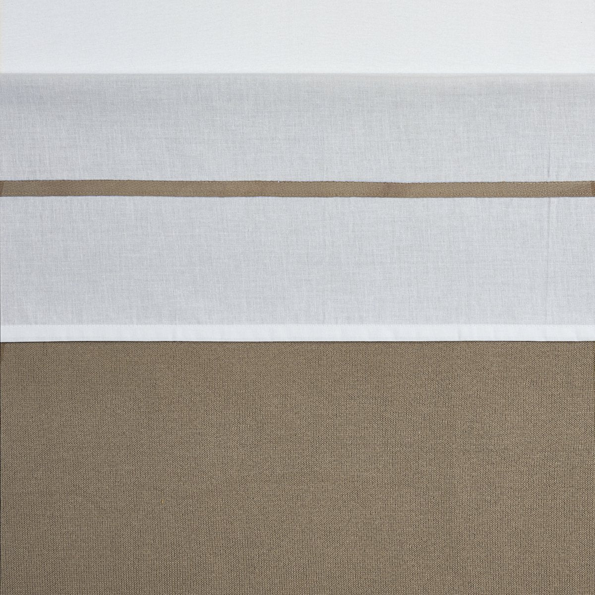 Meyco baby bies wieglaken - taupe - 75x100cm - 0.3 tog