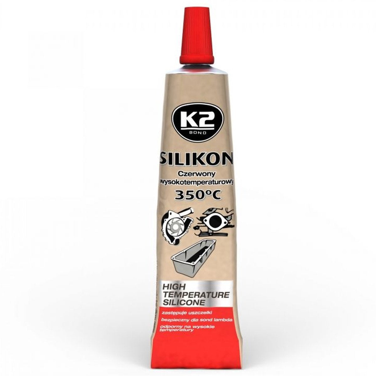 Melle k2 serie - rode siliconen kit - 350°c - 21g