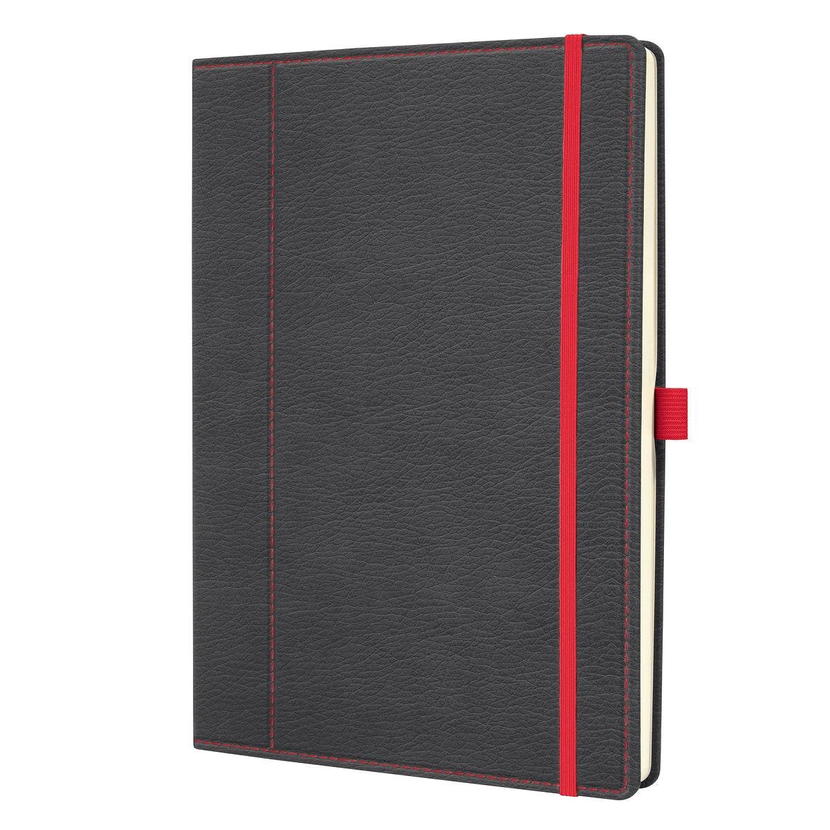 Quaderno Sigel - conceptum - a4 - 194 pagine - 80 grammi - pois - grigio rosso - si-co694