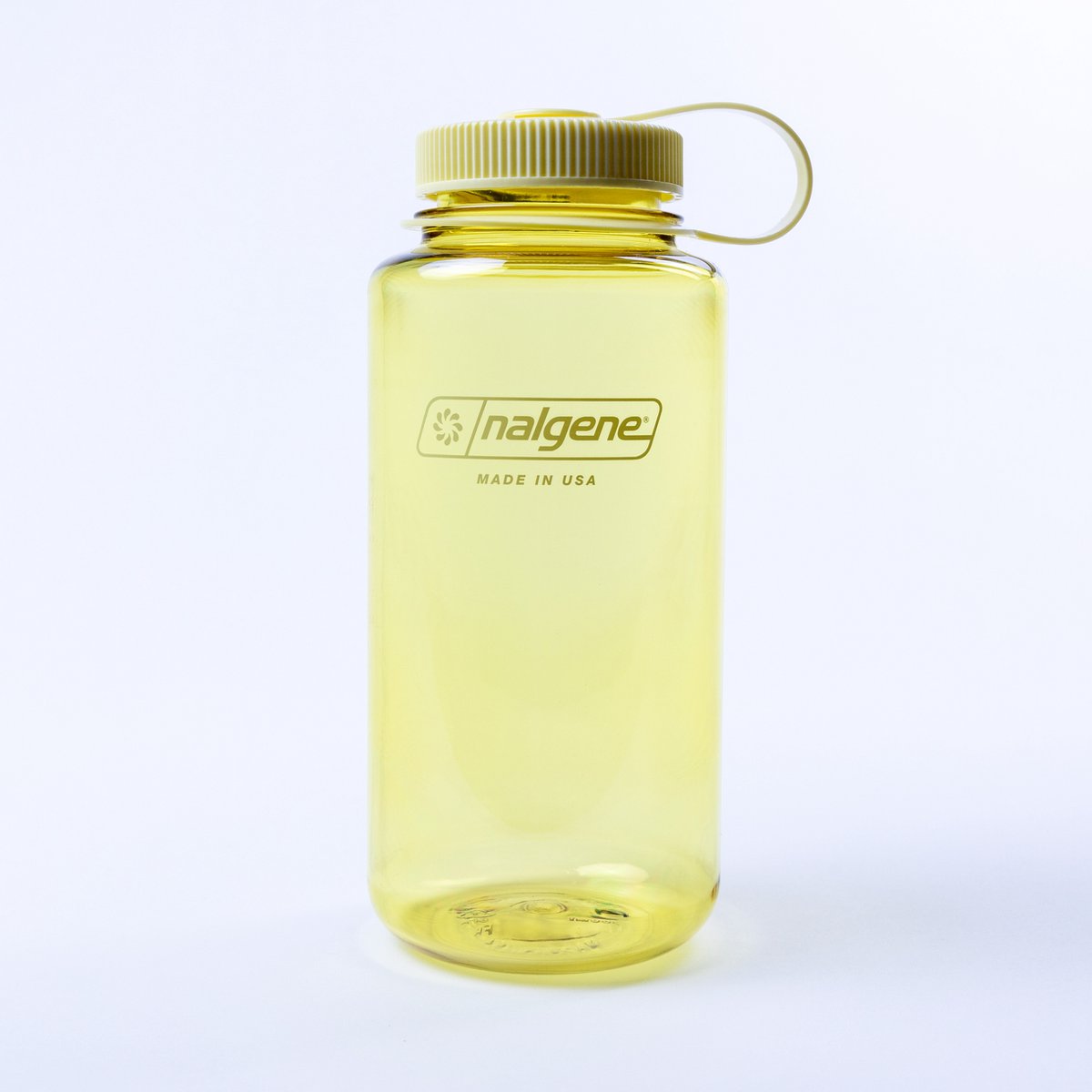 Nalgene - botella de boca ancha - botella para beber - botella de agua - a prueba de fugas - 1000 ml - sin bpa - sustentable - mantequilla