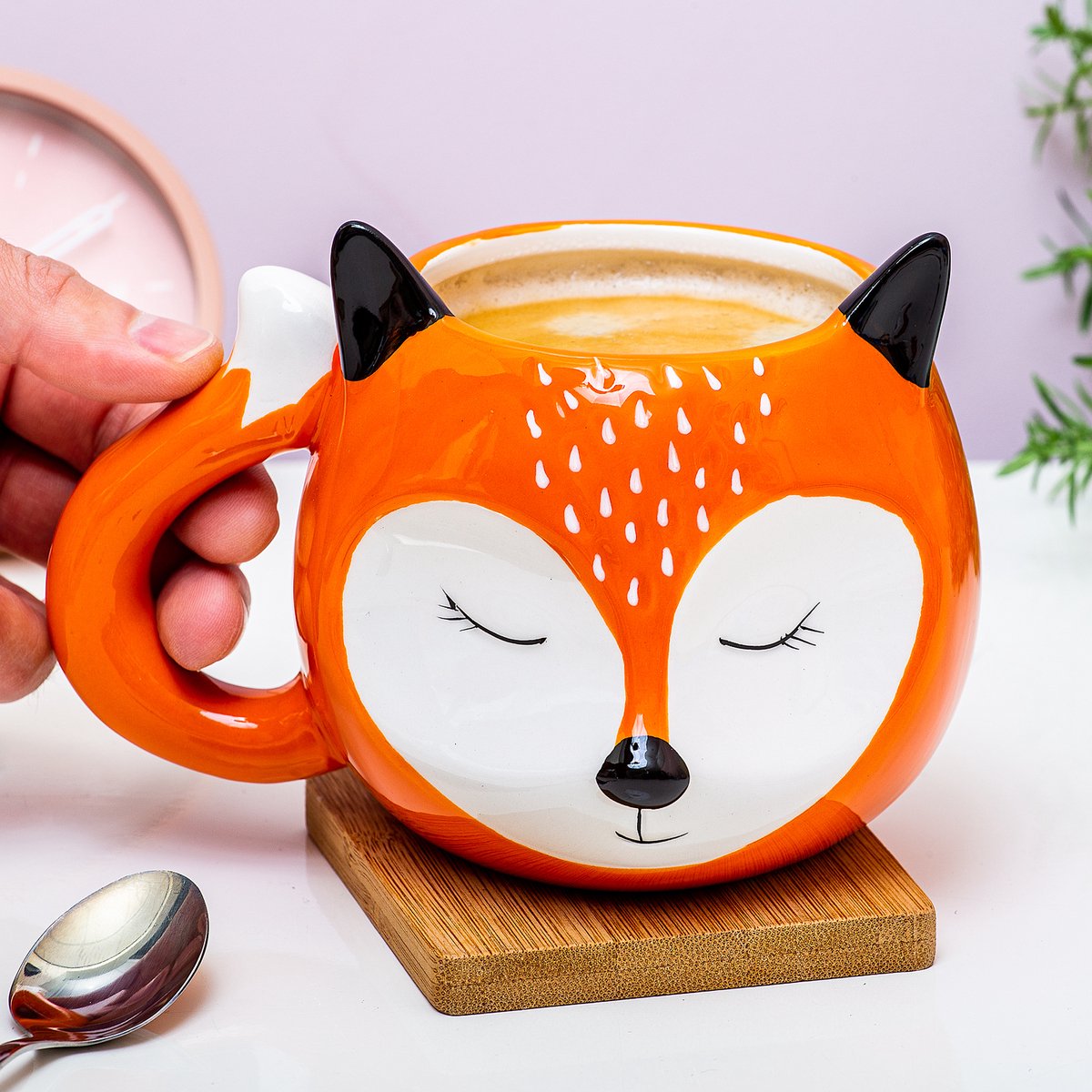 Taza Winkee zorro durmiente de