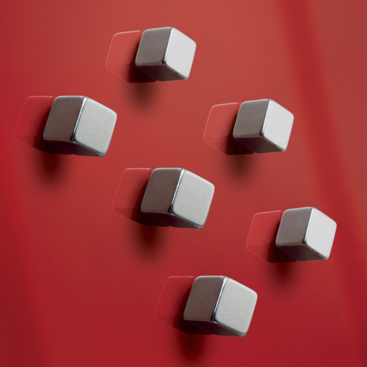 Lavagna magnetica in vetro Sigel - 10x10x10mm - c5 strong - argento - 6 pezzi - si-ba192