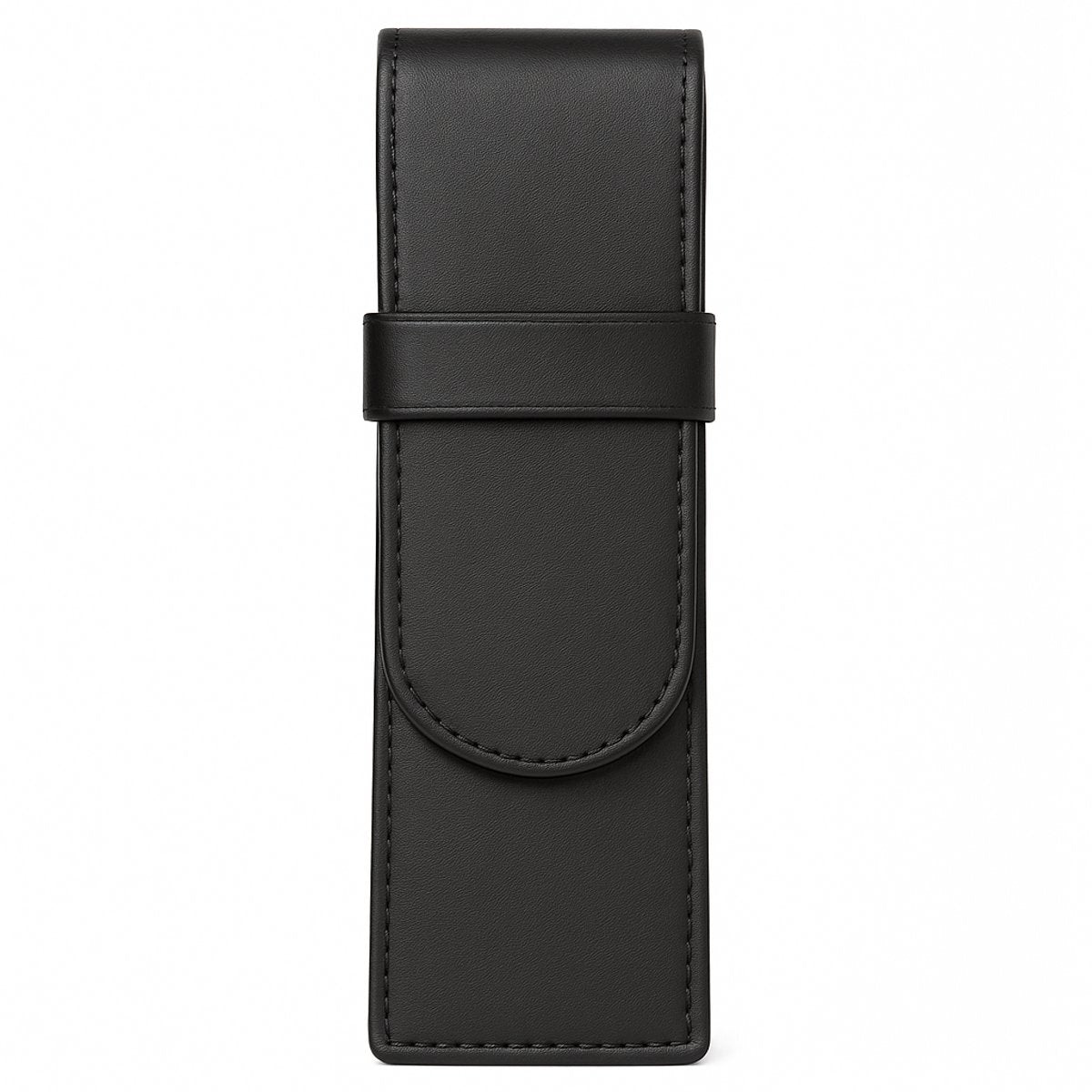 Astuccio Alassio - 2 penne - pelle - nero - ju-2610