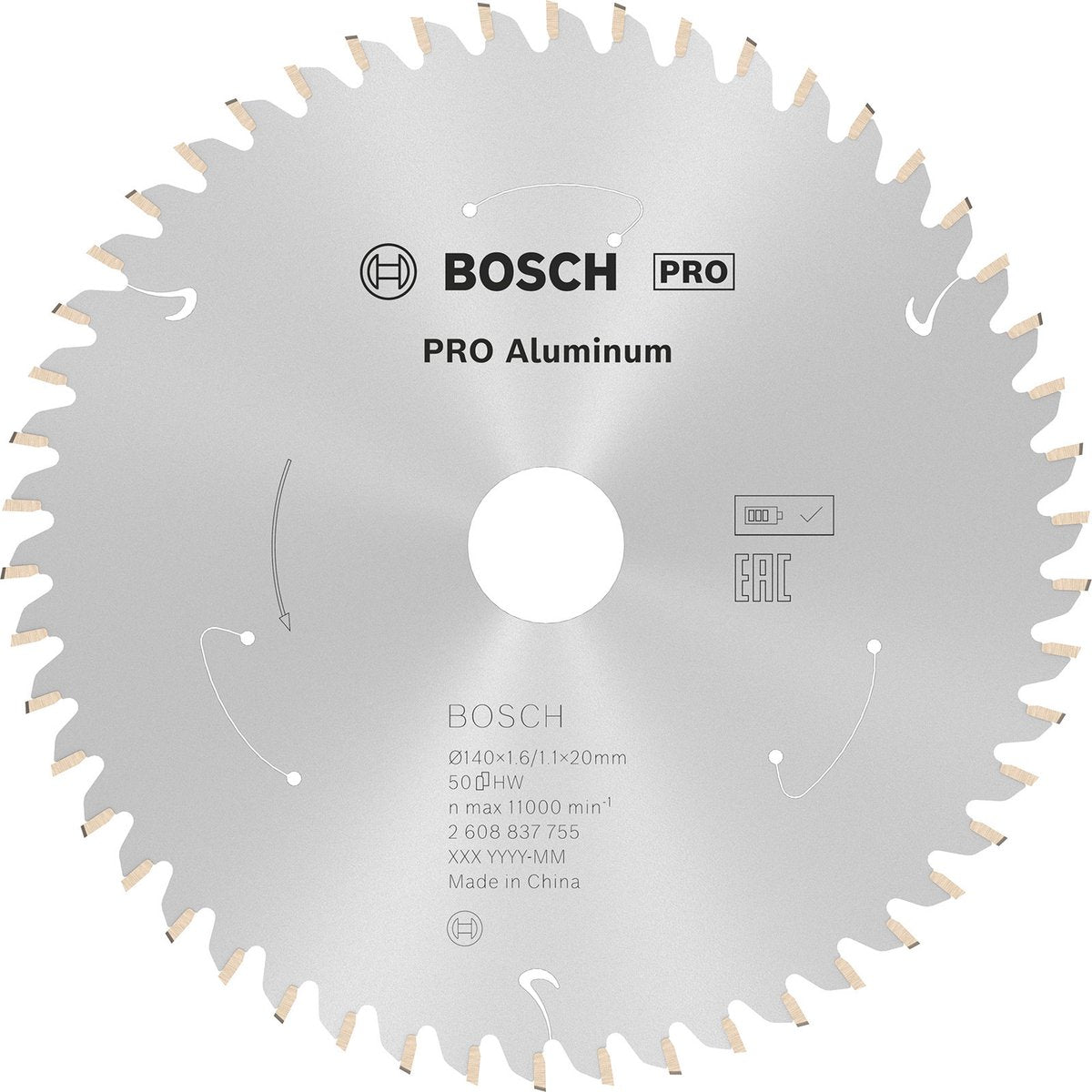 Lama per sega a batteria Bosch pro alluminio per seghe circolari 140 x 1,6 x 20 ...