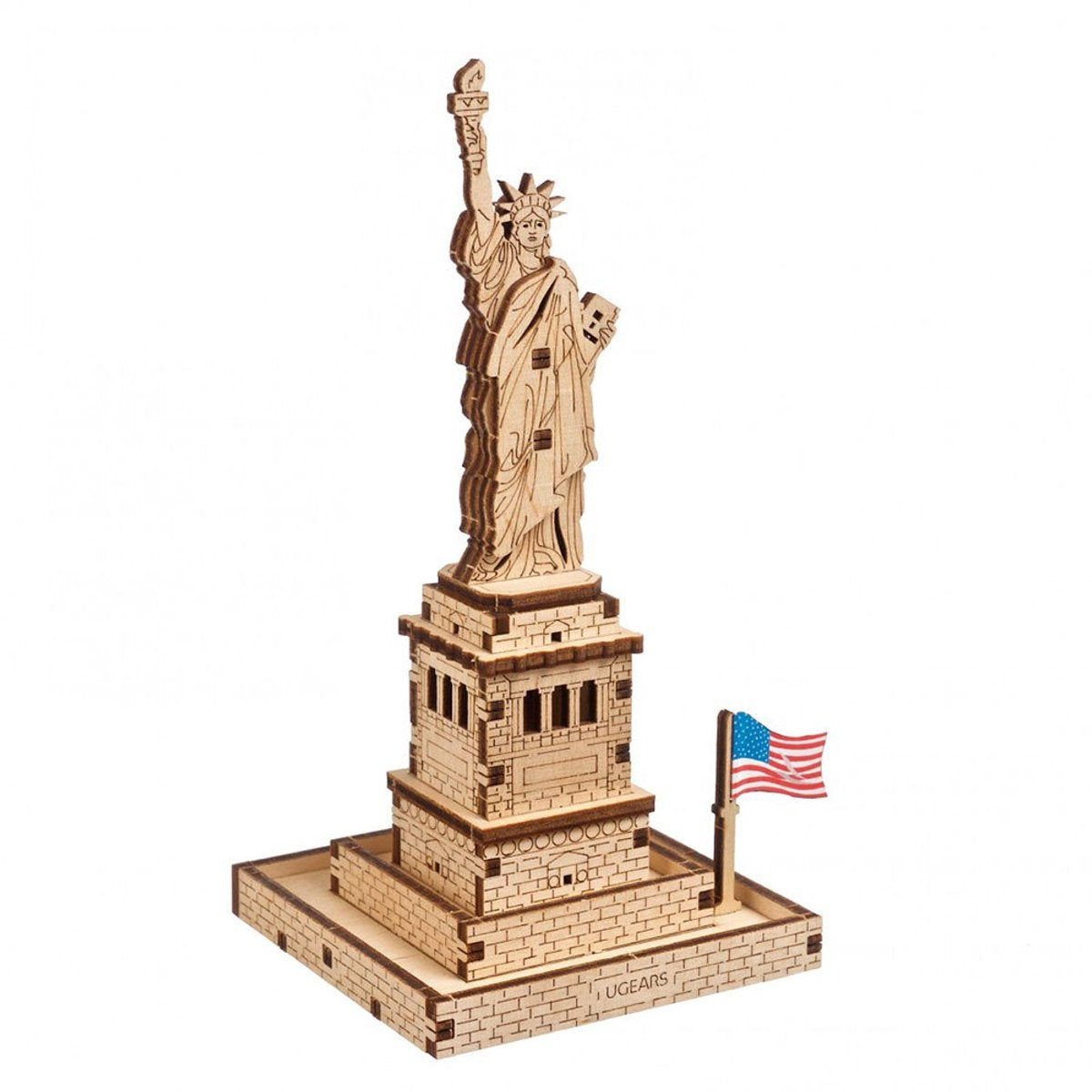 Modello 3D in legno di Ugears - Statua della Libertà