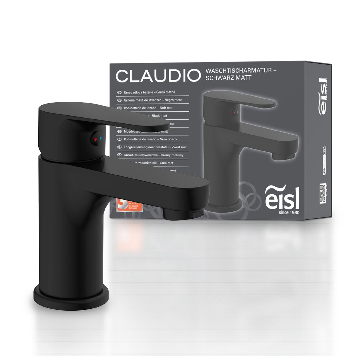 Rubinetto lavabo - miscelatore Eisl Claudio - nero opaco