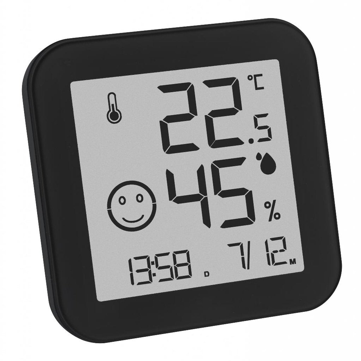 Tfa dostmann nero bianco 30.5054.01 termoigrometro nero