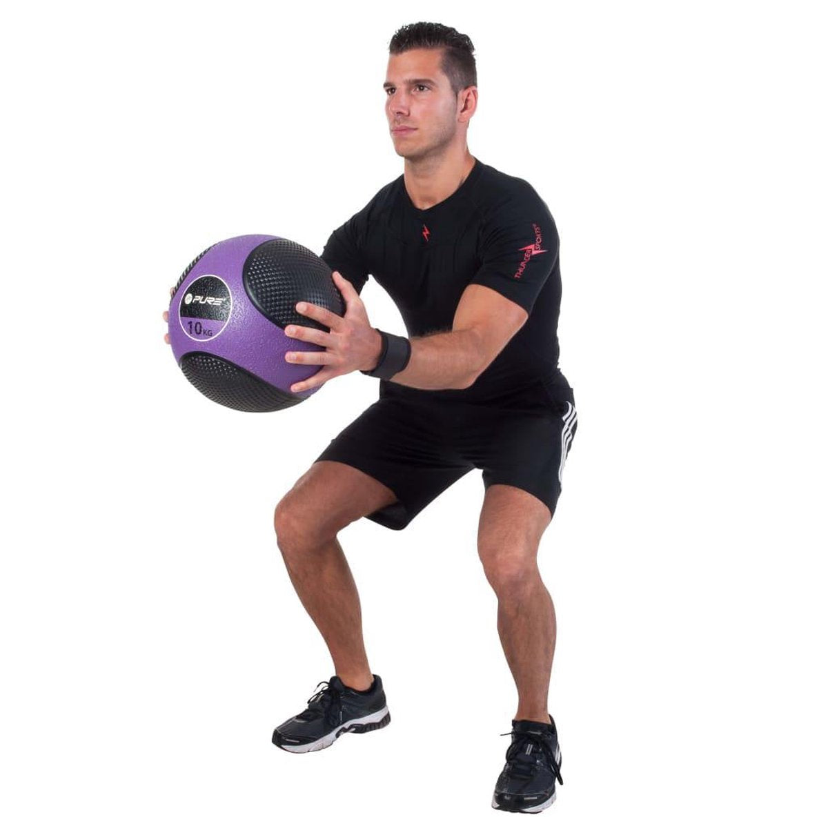 Pure2improve - balón medicinal - 10 kg - violeta