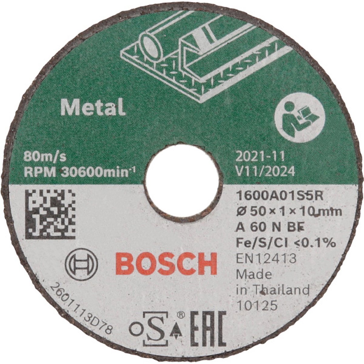 Bosch Accessories Expert per disco da taglio inox 1600a01s5y dritto 50 mm 1 pezzo(i)