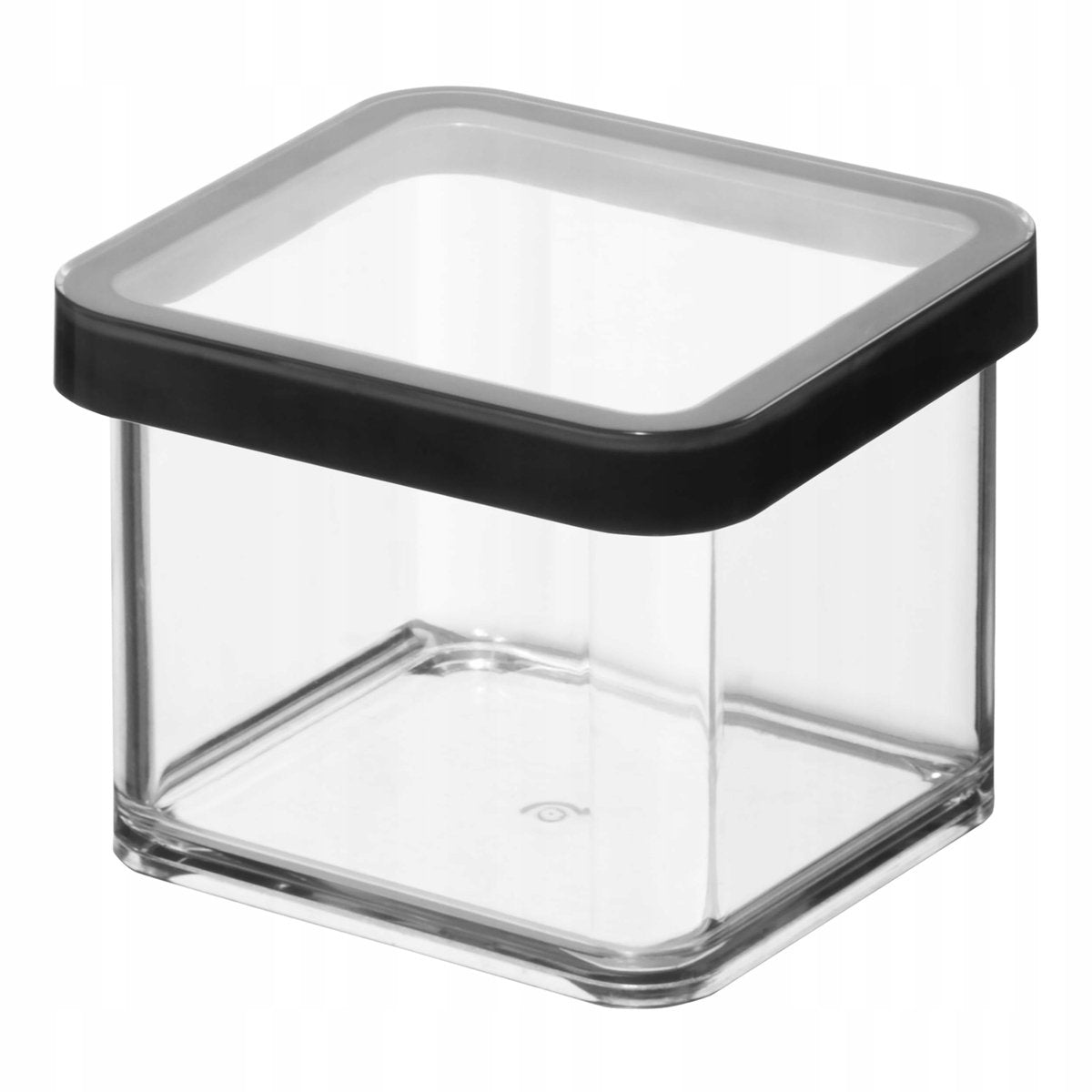 Contenitore Rotho loft 10x10x7,2 cm 0,5l nero trasparente