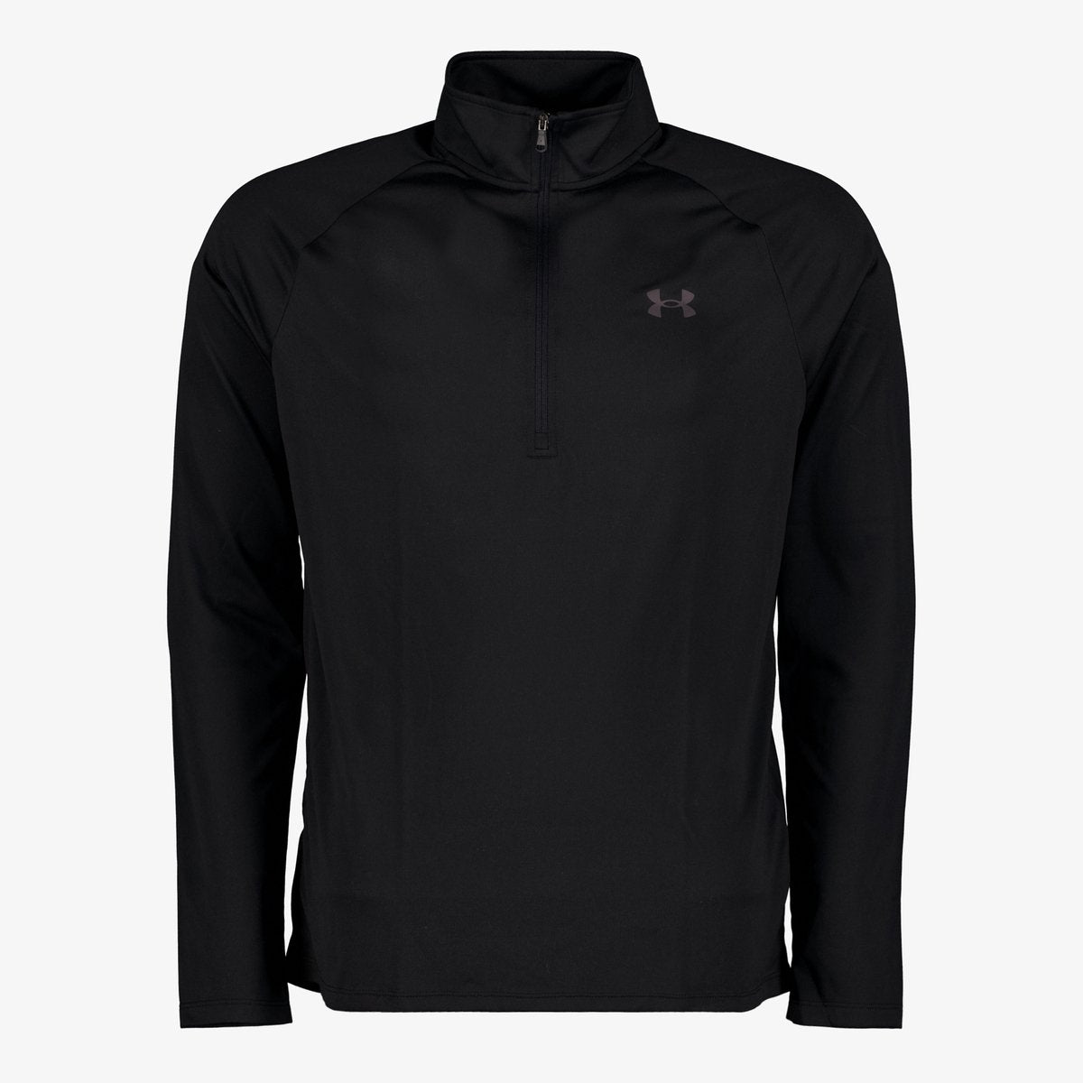 Under armour ua tech 2.0 1 2 zip-blk heren sporttrui - zwart - charcoal