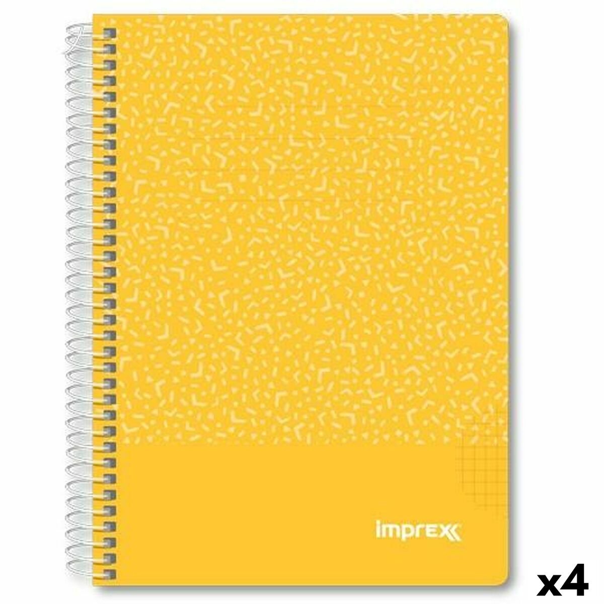 Quaderno Imprex giallo a5 80 fogli (4 pezzi)