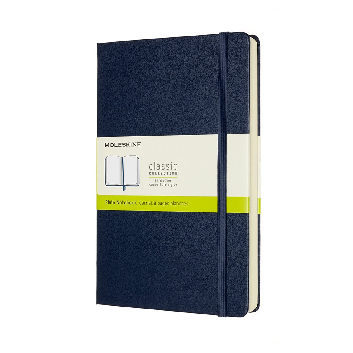 Moleskine classic notitieboek - expanded - large - hardcover - blanco - saffier blauw