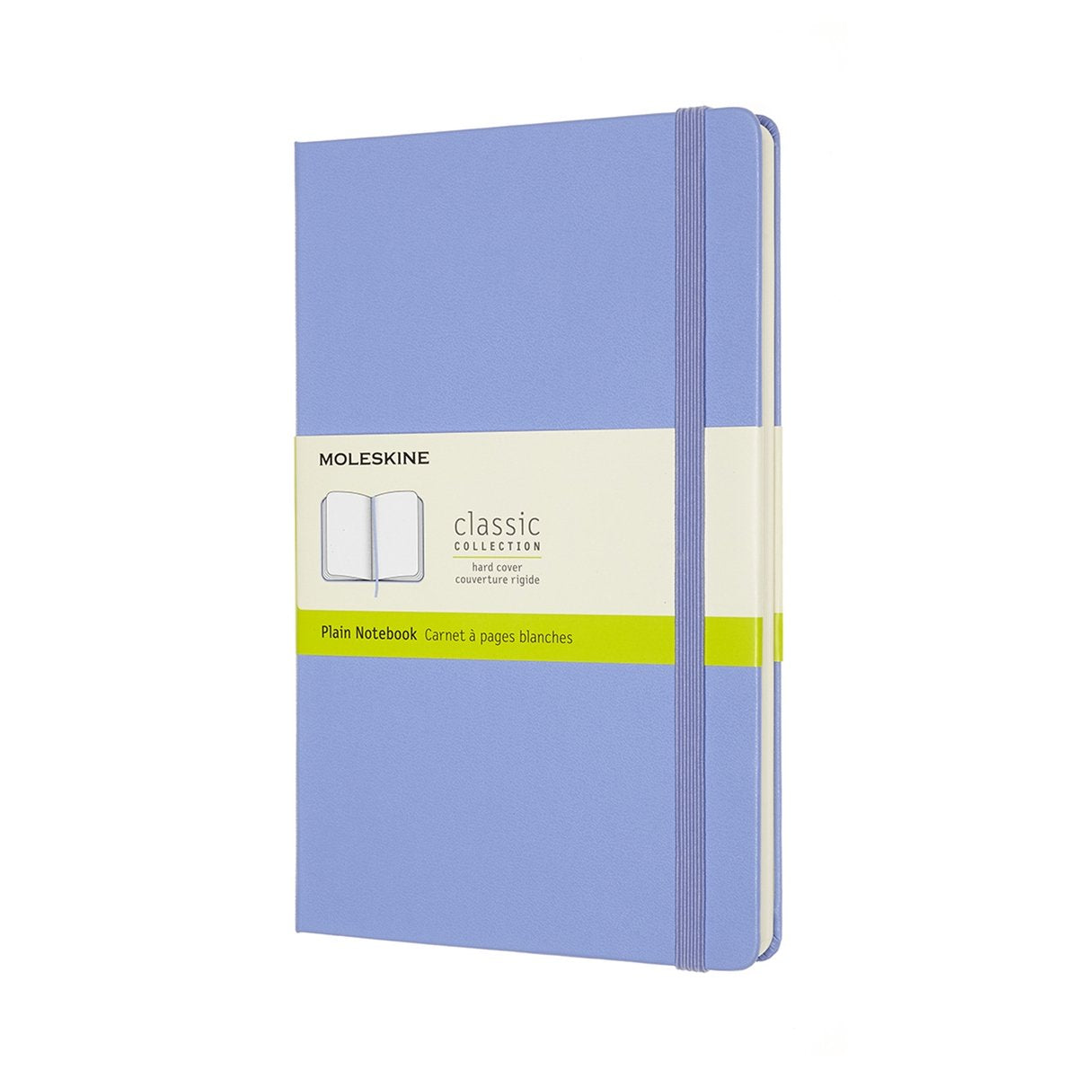 Moleskine classic notitieboek - large - hardcover - blanco - hortensia blauw