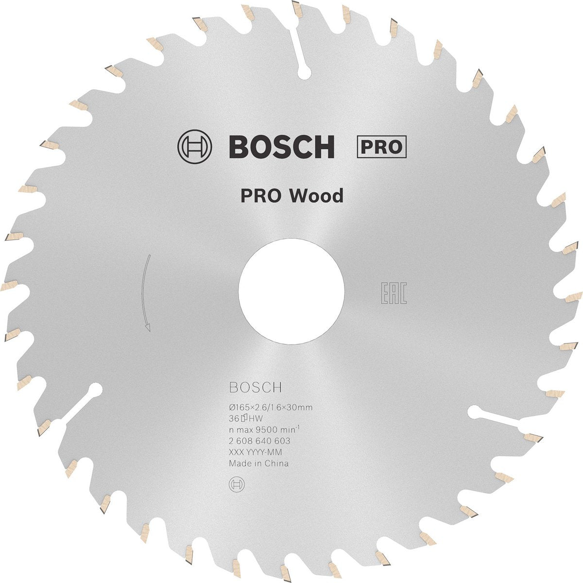 Bosch cirkzb opt 165x30 20x2.6 36t wz