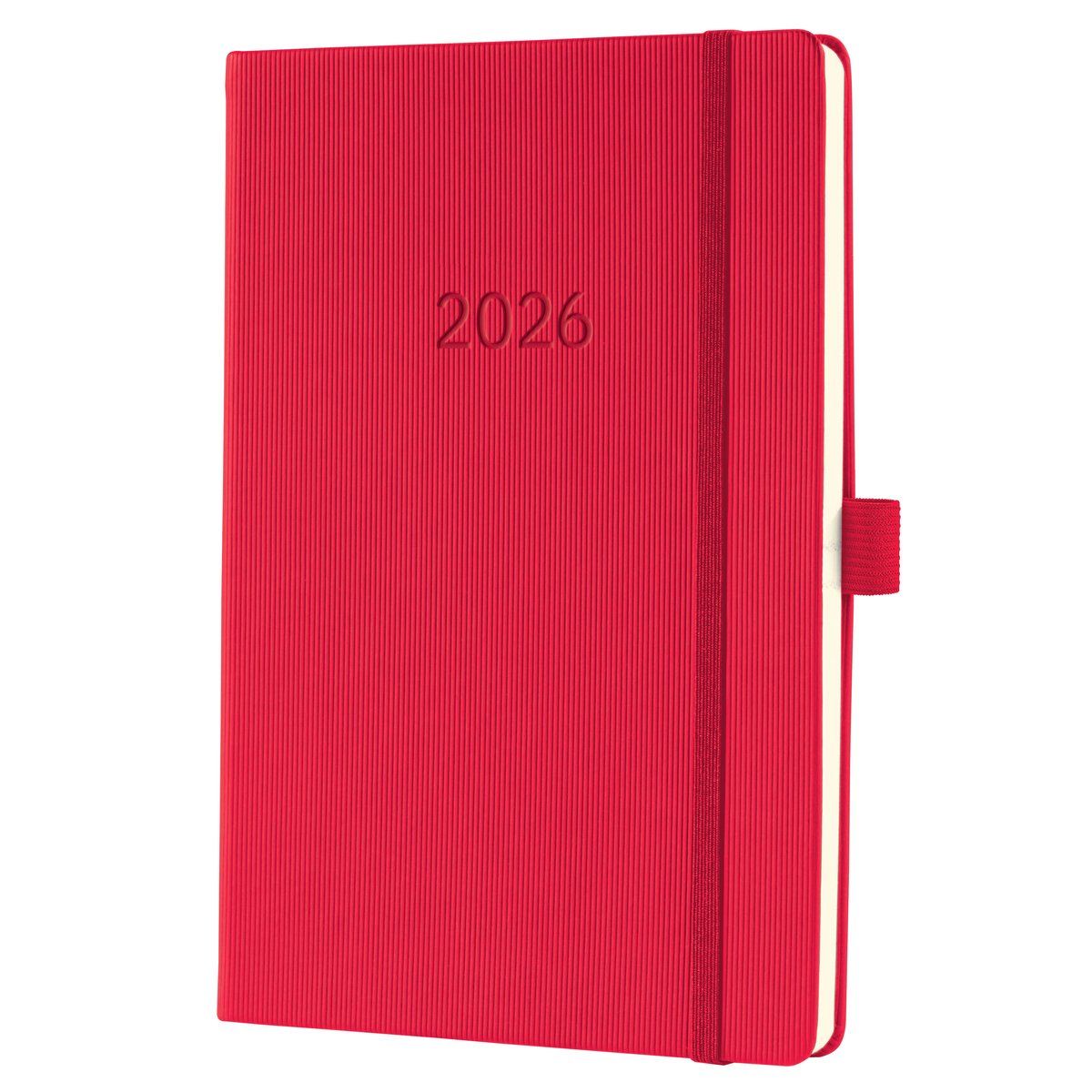 Agenda settimanale Sigel 2026 conceptum - formato a5 - rossa - copertina rigida - si-c2664