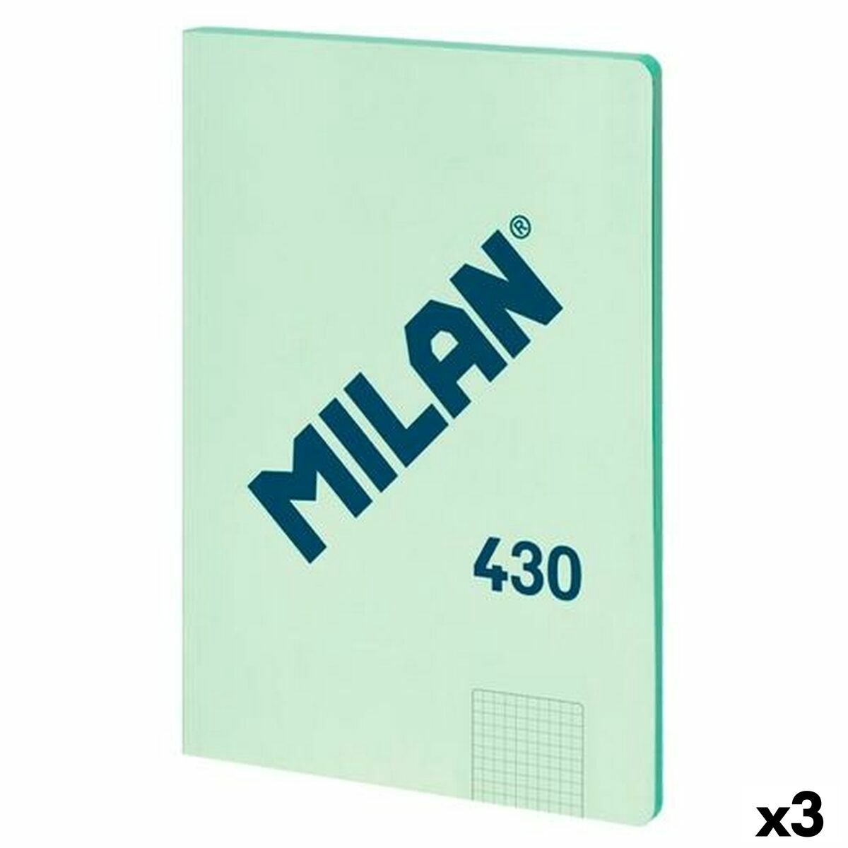 Cuaderno Milan serie 1918 verde a4 48 hojas (3 piezas)