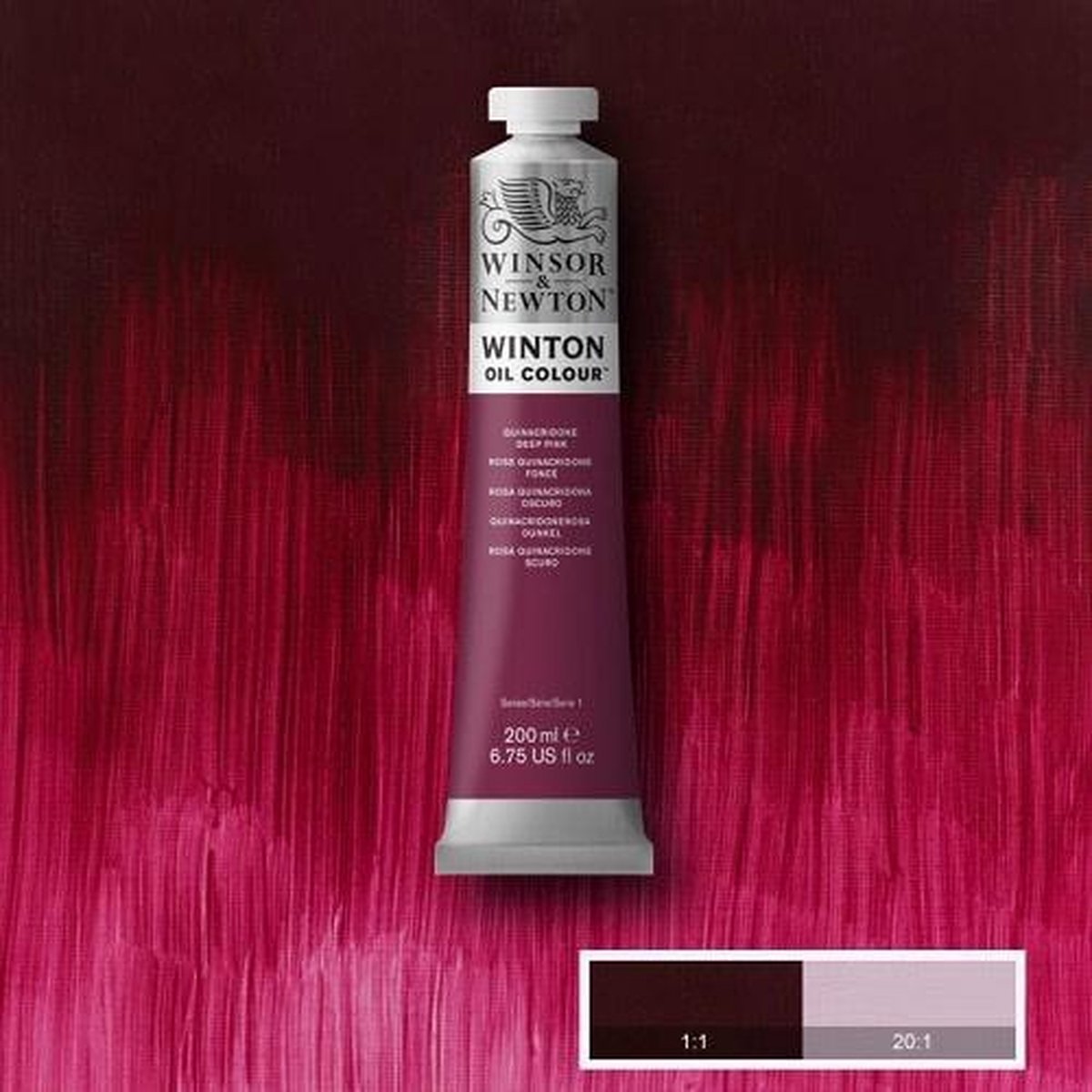 Winsor newton winton olieverf 200 ml - quinacridone dieproze 250