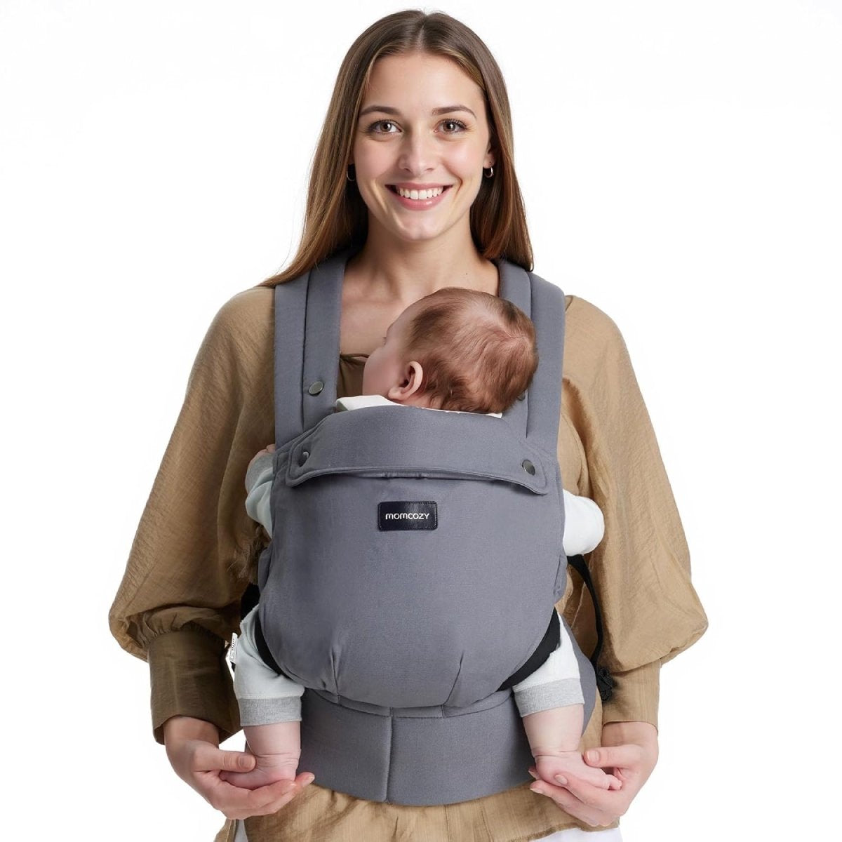 Marsupio Momcozy in cotone, grigio