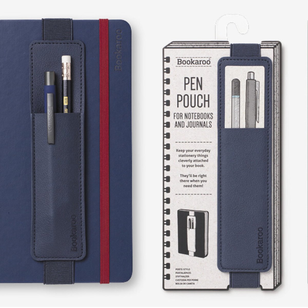 Astuccio portapenne Bookaroo - blu scuro
