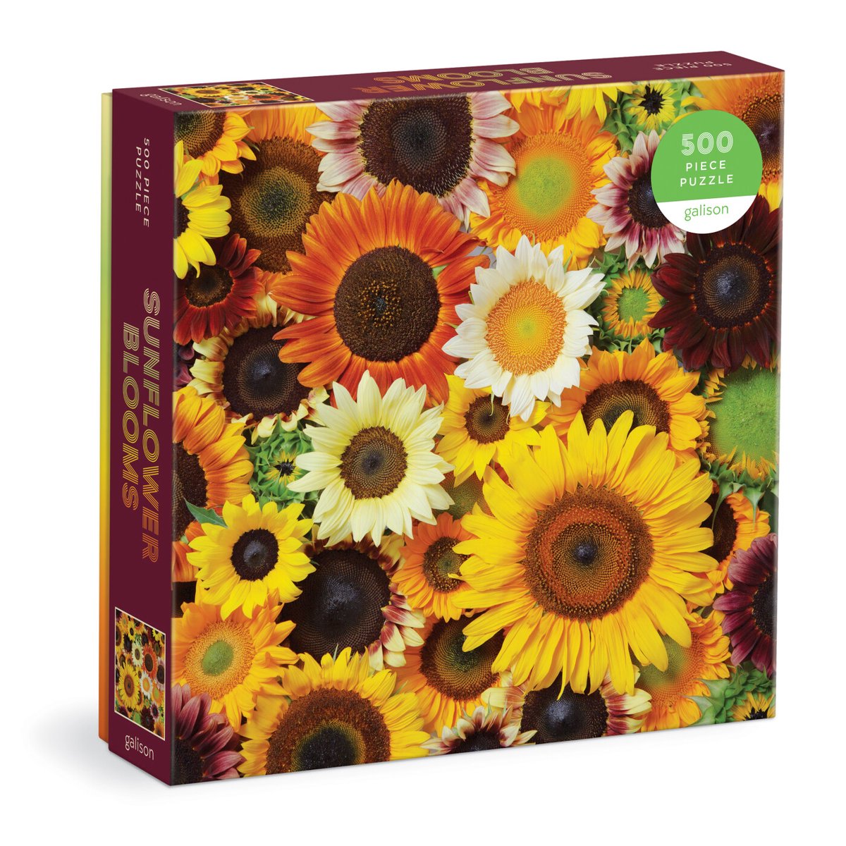 Puzzle de 500 piezas con flores de girasol.