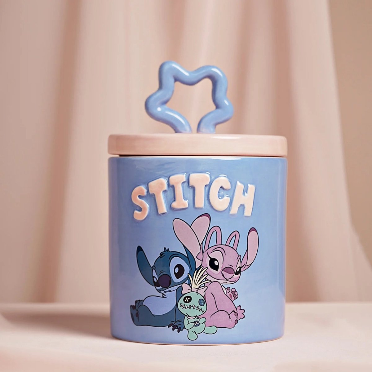 Barattolo portaoggetti con punto Disney e angelo