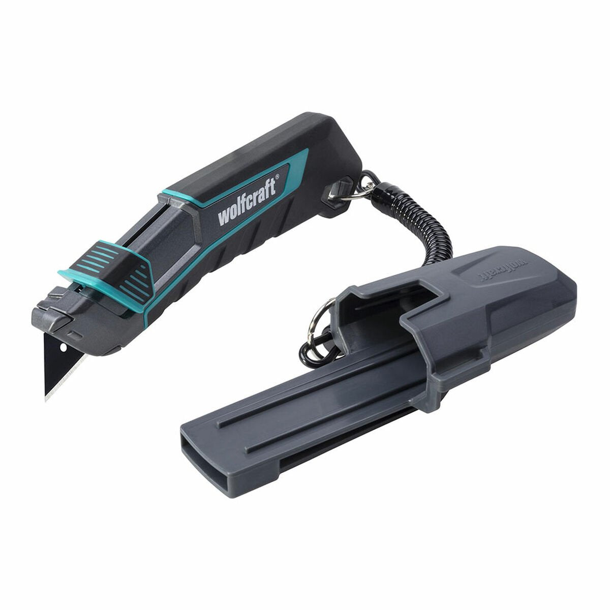 Wolfcraft - cuchillo trapezoidal - pro safety con funda - 4292000