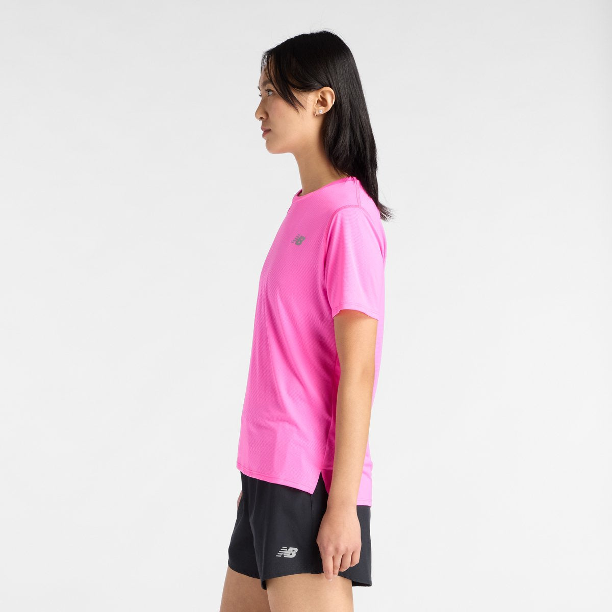 Maglietta sportiva da donna New Balance Sport Essential - rosa