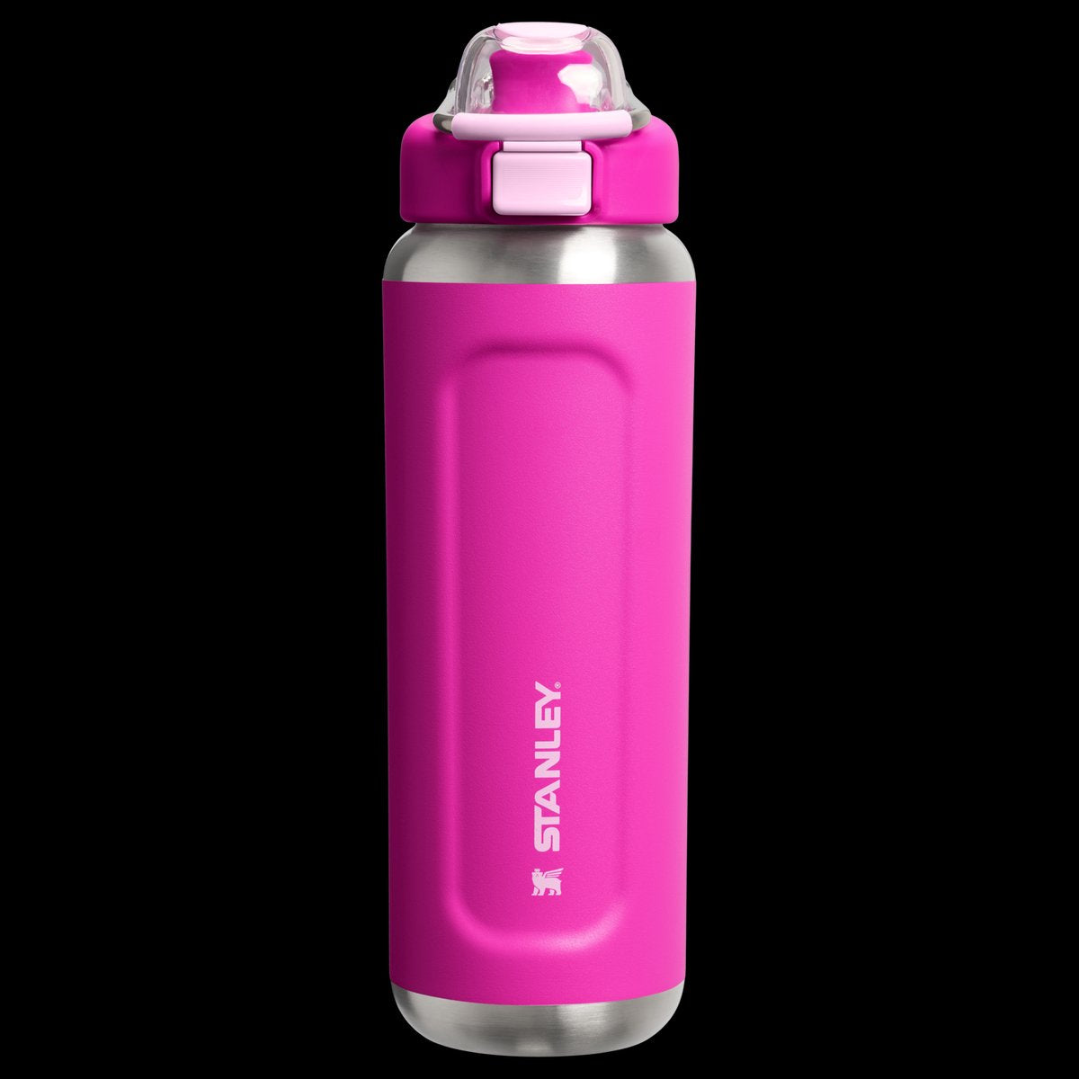 Borraccia Stanley twist flip 2.0 con tappo twist con molla 0,47 l - 10 ore fredde - 2 giorni fredde con ghiaccio - borraccia in acciaio inossidabile - senza BPA - a prova di perdite - lavabile in lavastoviglie - nera