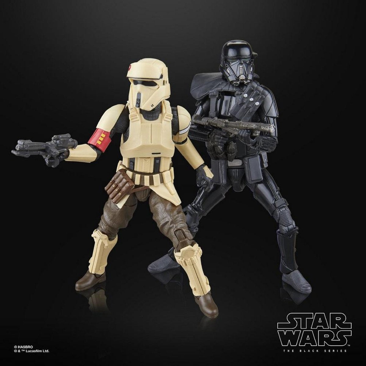 Hasbro star wars: rogue one black series action figure 2-pack shoretrooper death trooper 15 cm action figuur
