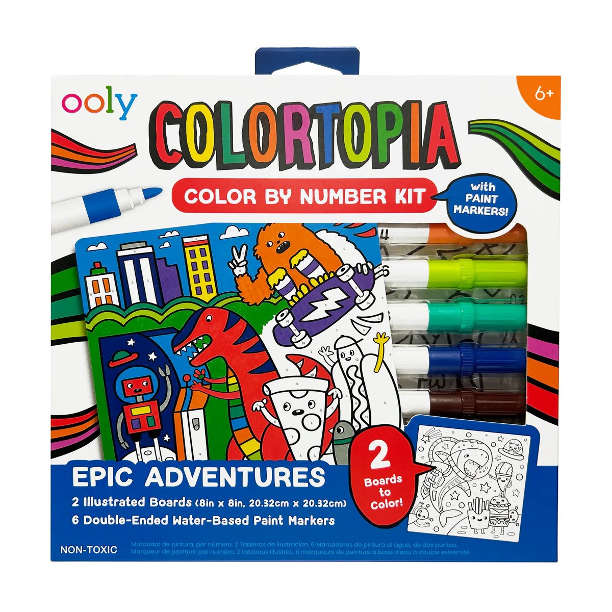 Ooly - colortopia - color por número - aventuras épicas