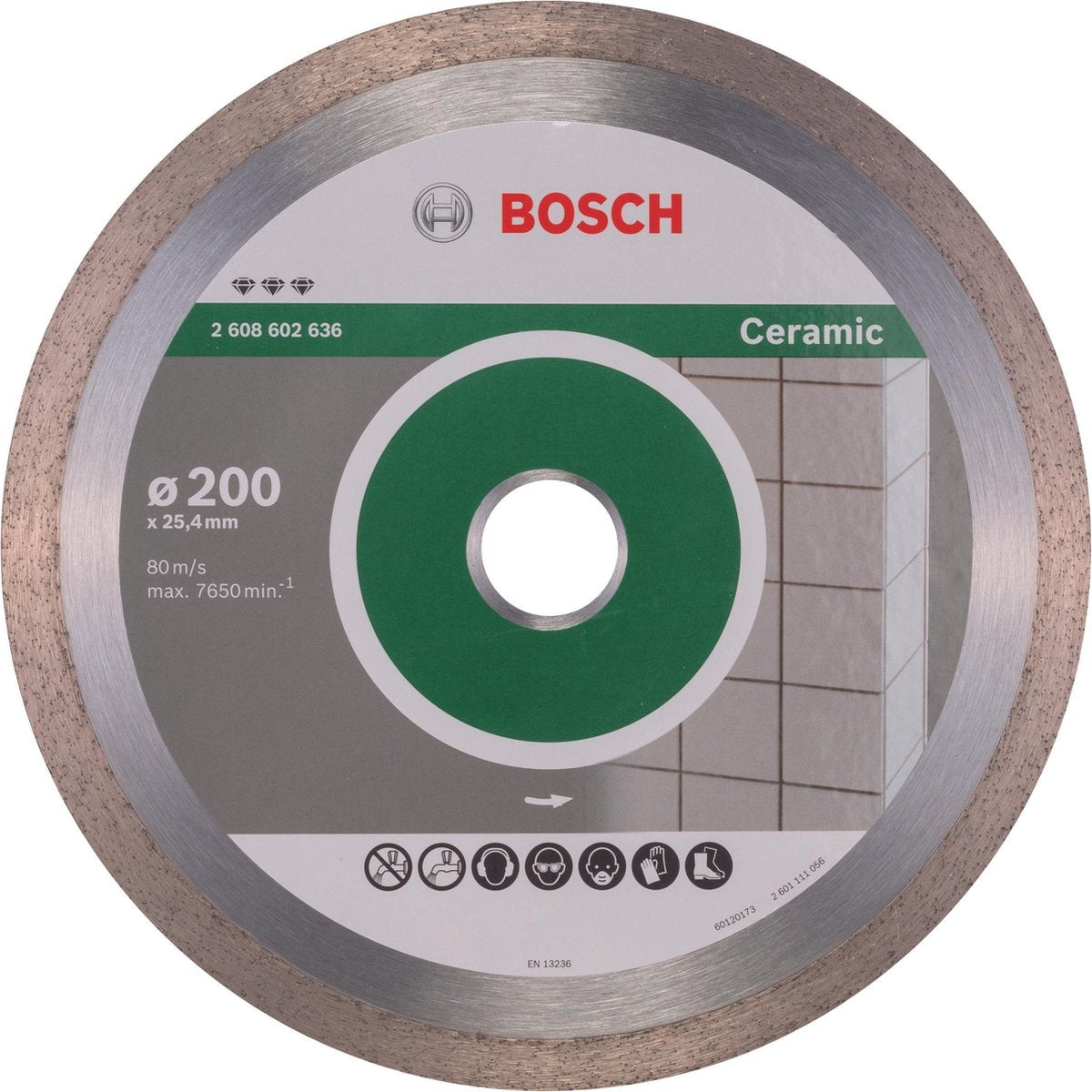 Bosch diamantschijf mejor cerámica 200 25,4
