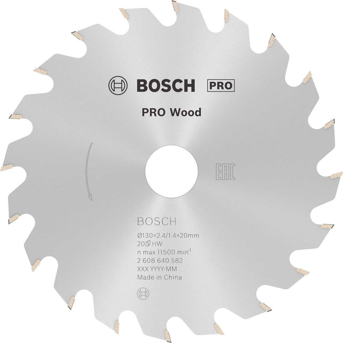 Bosch cirkzb opt 130x20 16x2,4 20t wz