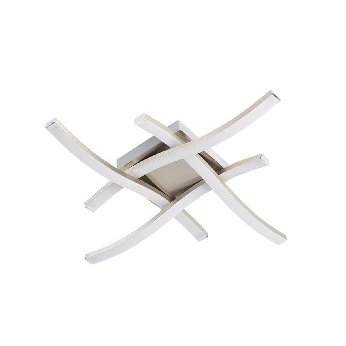 Rl live your light reality route - plafondlamp - nikkel mat - incl. 4x smd 5 w - extern dimbaar - ext. dimbaar met fase-afsnijdingsdimmer