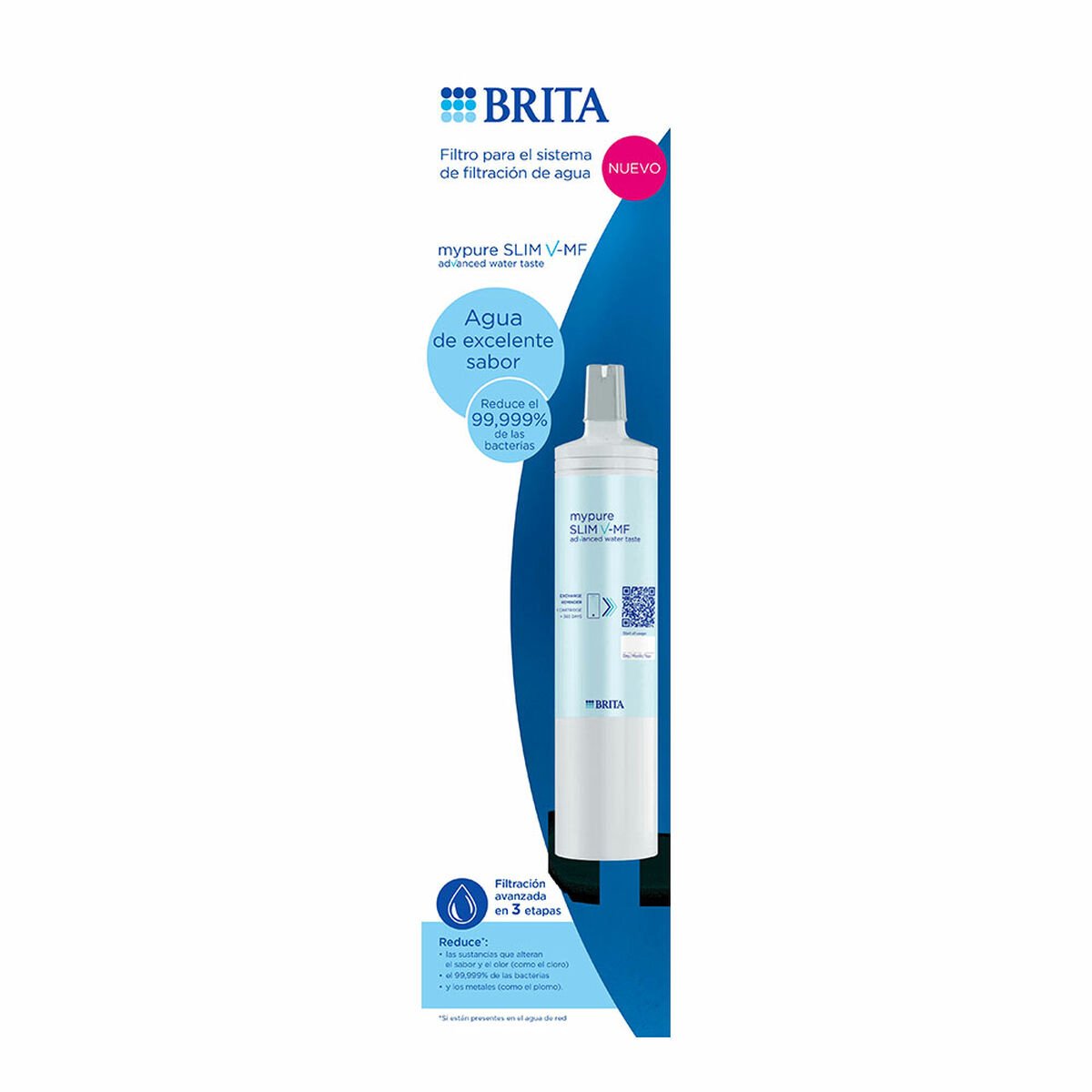 Filtro acqua Brita mypure slim v-mf 1053237 ricarica