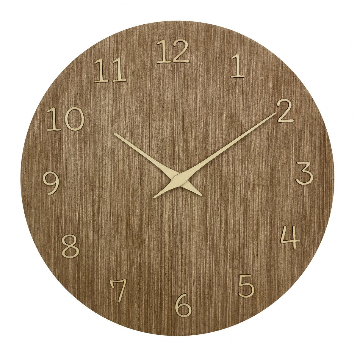 Reloj de pared Tfa dostmann tfa - madera natural oscura - d30 cm - madera - reloj de pared - redondo