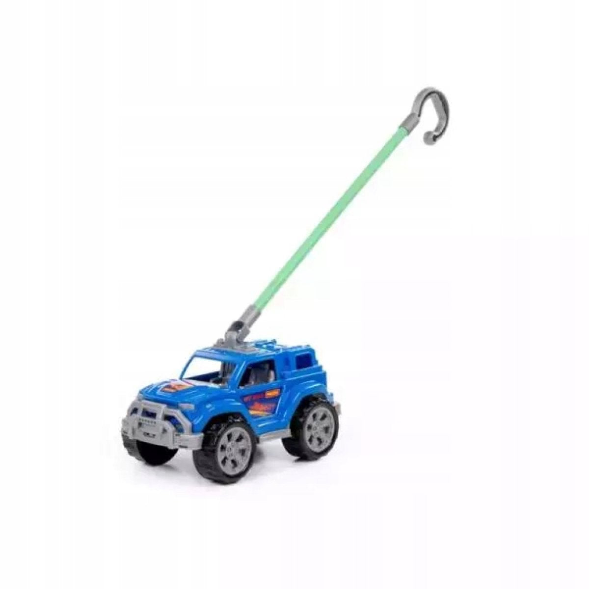 Auto a spinta Polesie Legionista con barra di spinta - blu (12m+)