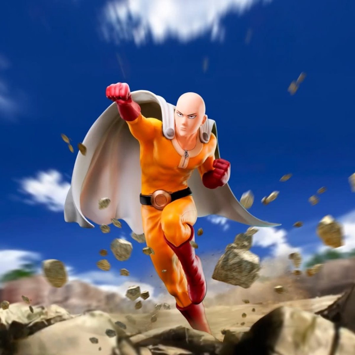 Abysse corp one punch man - figurina saitama