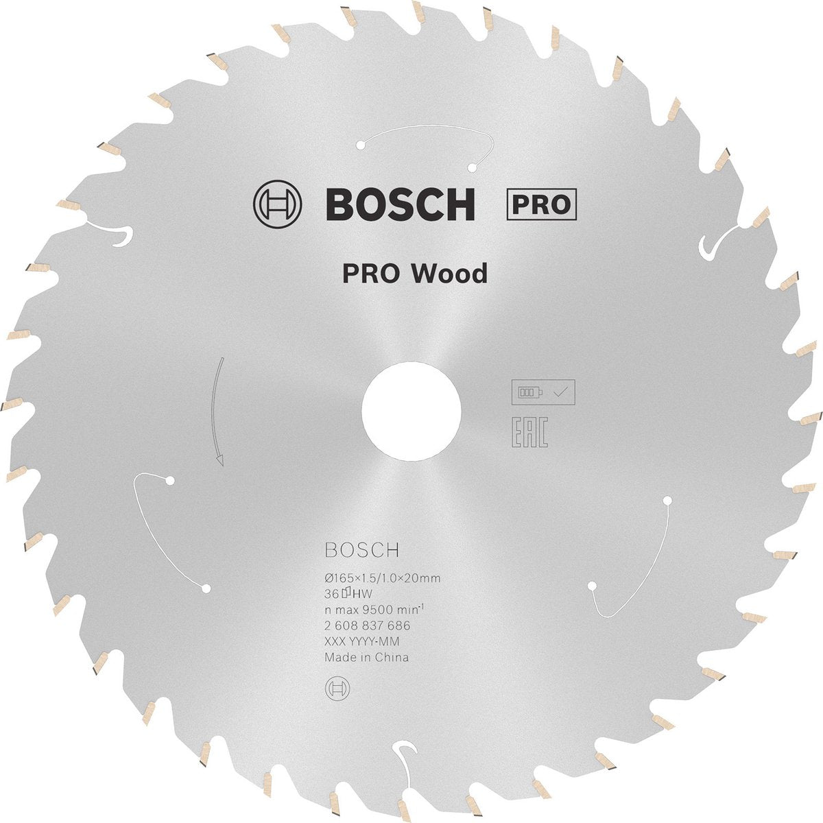 Bosch standard per legno - lama per sega circolare - 165 mm - 20 mm - 36 denti