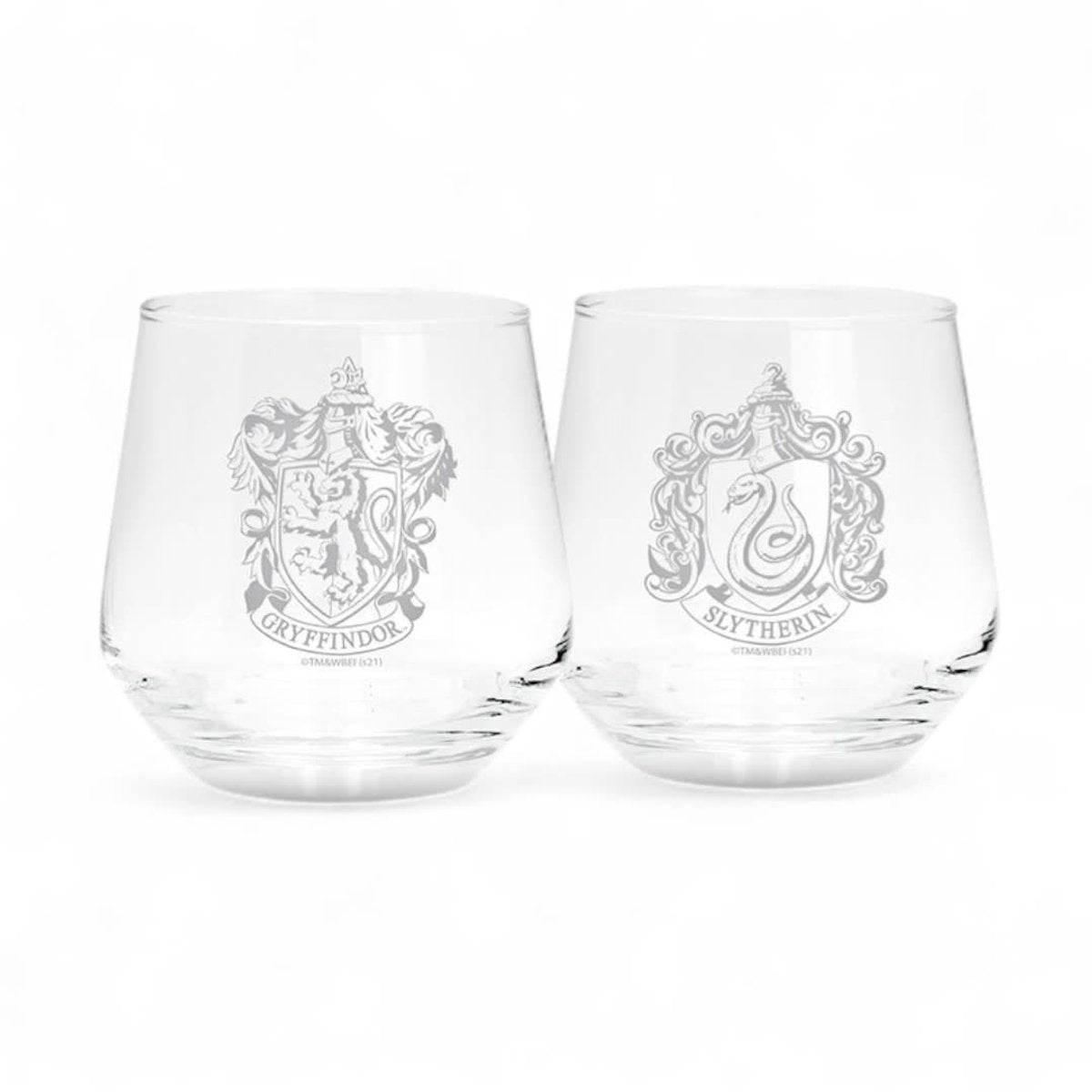 Set di bicchieri unisex Harry Potter Grifondoro Serpeverde - trasparente - standard