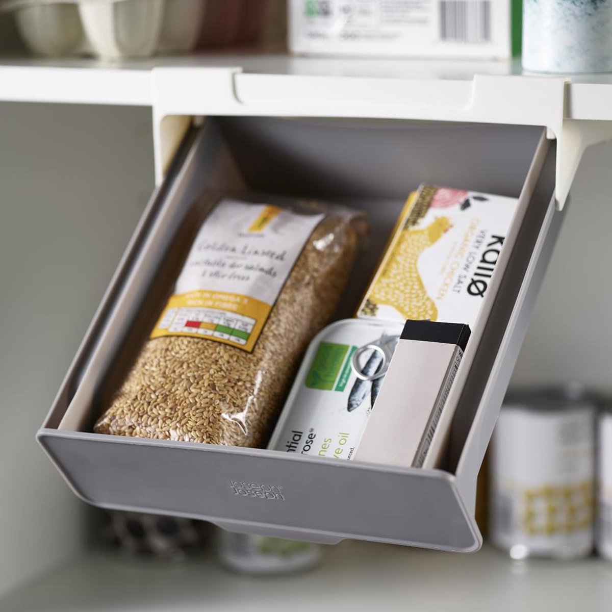 Organizer per mobile da cucina Joseph Joseph – cassetto per sotto il ripiano della cucina – autoadesivo – spazio extra
