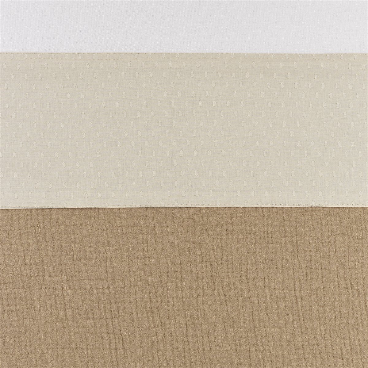 Lenzuolo per culla Meyco Baby Plume - sabbia morbida - 100x150 cm - 0,3 tog